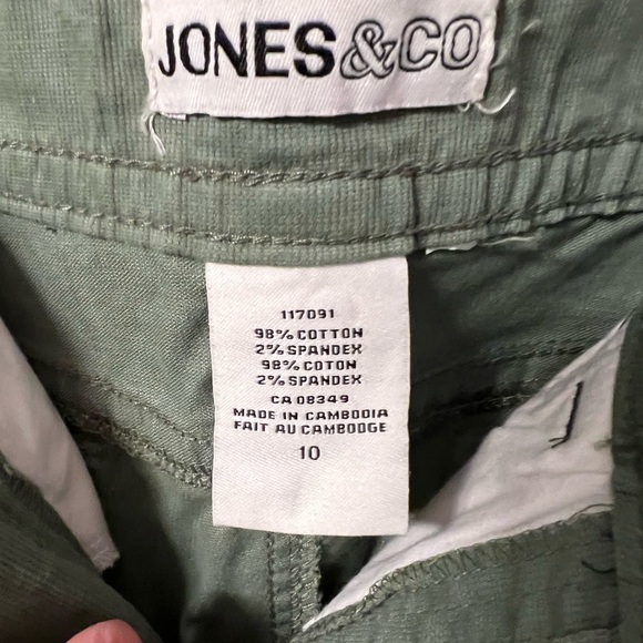 Jones & co crop pant. Size 10 NWOT. Green - Picture 4 of 6